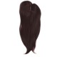 Hear Hair Top Piece for Women, Center Parting Long Straight Synthetic Fiber Hair Extension to Cover Gray Hair