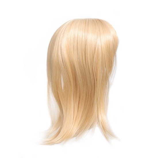 Hear Hair Top Piece for Women, Center Parting Long Straight Synthetic Fiber Hair Extension to Cover Gray Hair