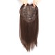 Hear Hair Top Piece for Women, Center Parting Long Straight Synthetic Fiber Hair Extension to Cover Gray Hair