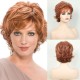 New Synthetic Full-Wig with Side Part, Short Wavy Style | Natural and Breathable Mesh Base for Daily Wear