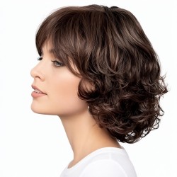 Short Curly Wavy Bob Wig - Natural Volume for Everyday Style