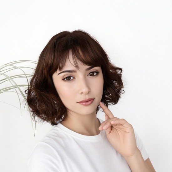 Short Curly Wavy Bob Wig - Natural Volume for Everyday Style