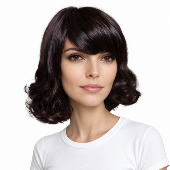 Short Curly Wavy Bob Wig - Natural Volume for Everyday Style