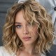 Women's Short Curly Wig with Gradient Golden Top, Partial Bleached Fiber Capless Wig - Fashionable