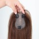 Real Human Hair 8S Bangs Blonde Wiglet Patch for Women - Natural, Breathable, Hand-Knitted to Cover Gray Hair