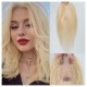Real Human Hair 8S Bangs Blonde Wiglet Patch for Women - Natural, Breathable, Hand-Knitted to Cover Gray Hair