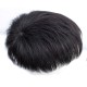 Men's Short Lace Frontal System for Hair Loss, Hairline Reconstruction, Grey Coverage, and Bald Spot Fix with Real Human Hair