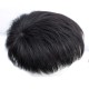 Men's Short Lace Frontal System for Hair Loss, Hairline Reconstruction, Grey Coverage, and Bald Spot Fix with Real Human Hair