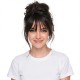 Hand-Woven Blonde Brown Bangs with a Deep Part for Black Hair Women's Styling | Lash-Front Extensions