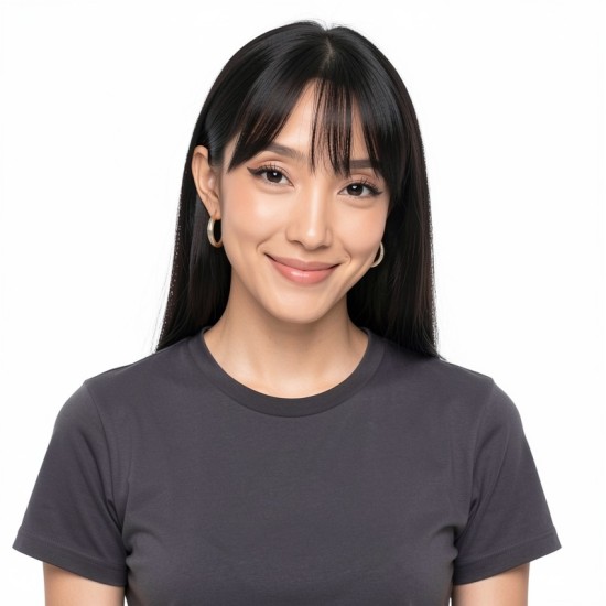 Hand-Woven Blonde Brown Bangs with a Deep Part for Black Hair Women's Styling | Lash-Front Extensions