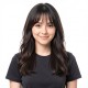 Hand-Woven Blonde Brown Bangs with a Deep Part for Black Hair Women's Styling | Lash-Front Extensions