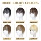 3D Hand-knotted Full Lace Human Hair Bangs, 10 Inch T-Part Drifting Blonde Hairpiece for Women