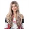 Brown Bangs Layered Texture Medium-Long Wigs | Fashion Realistic Hairpiece