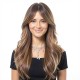 Brown Bangs Layered Texture Medium-Long Wigs | Fashion Realistic Hairpiece