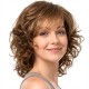 Womens Short Curly Bob with Side Bangs Full Headpiece Natural Hair