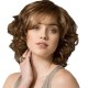 Women's Synthetic Wig with Side Bangs, Short Wavy Full Headpiece, Natural Style