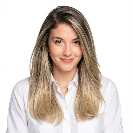 Fiber Hairpiece Women's Topper | Long Curly Graduated Side Bangs Volume Add-on