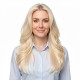 Fiber Hairpiece Women's Topper | Long Curly Graduated Side Bangs Volume Add-on