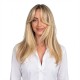 Fiber Hairpiece Women's Topper | Long Curly Graduated Side Bangs Volume Add-on