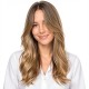 Fiber Hairpiece Women's Topper | Long Curly Graduated Side Bangs Volume Add-on