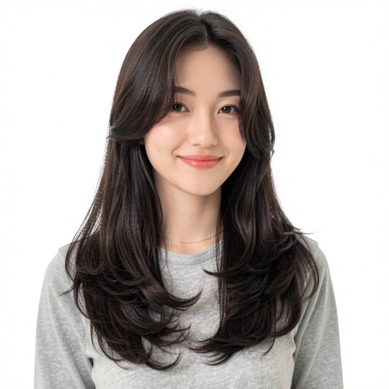 Fiber Hairpiece Women's Topper | Long Curly Graduated Side Bangs Volume Add-on
