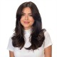 Fiber Hairpiece Women's Topper | Long Curly Graduated Side Bangs Volume Add-on