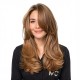 Fiber Hairpiece Women's Topper | Long Curly Graduated Side Bangs Volume Add-on