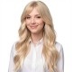 Fiber Hairpiece Women's Topper | Long Curly Graduated Side Bangs Volume Add-on