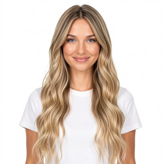 Fiber Hairpiece Women's Topper | Long Curly Graduated Side Bangs Volume Add-on