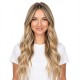 Fiber Hairpiece Women's Topper | Long Curly Graduated Side Bangs Volume Add-on
