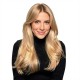 Fiber Hairpiece Women's Topper | Long Curly Graduated Side Bangs Volume Add-on