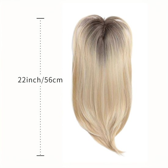 Synthetic Long Wavy Color-Gradient Lace Front Hairpiece for Women - Natural Breathable Volumizing Hair Extension Block