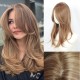 Synthetic Long Wavy Color-Gradient Lace Front Hairpiece for Women - Natural Breathable Volumizing Hair Extension Block