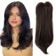 Synthetic Long Wavy Color-Gradient Lace Front Hairpiece for Women - Natural Breathable Volumizing Hair Extension Block
