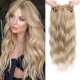 Synthetic Long Wavy Color-Gradient Lace Front Hairpiece for Women - Natural Breathable Volumizing Hair Extension Block