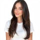 Women's Long Hair Gradient Graduated Bangs Natural Breathable Fibre Hair Extensions Clip-in Topper