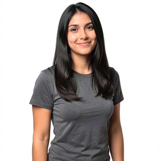 Women's Long Hair Gradient Graduated Bangs Natural Breathable Fibre Hair Extensions Clip-in Topper