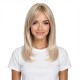Women's Long Hair Gradient Graduated Bangs Natural Breathable Fibre Hair Extensions Clip-in Topper