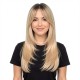Women's Long Hair Gradient Graduated Bangs Natural Breathable Fibre Hair Extensions Clip-in Topper