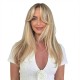 Women's Long Hair Gradient Graduated Bangs Natural Breathable Fibre Hair Extensions Clip-in Topper