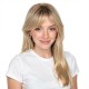 Women's Long Hair Gradient Graduated Bangs Natural Breathable Fibre Hair Extensions Clip-in Topper