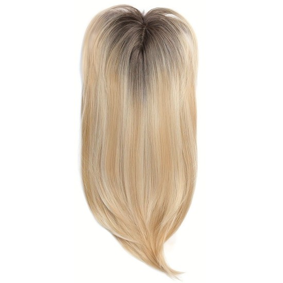 Women's Graduated Curtain Bangs Lace Front Hair System for Hairline Repair, Synthetic Long Curly Hairpiece, Breathable Natural Volume Adder