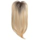 Women's Graduated Curtain Bangs Lace Front Hair System for Hairline Repair, Synthetic Long Curly Hairpiece, Breathable Natural Volume Adder