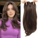 Women's Graduated Curtain Bangs Lace Front Hair System for Hairline Repair, Synthetic Long Curly Hairpiece, Breathable Natural Volume Adder
