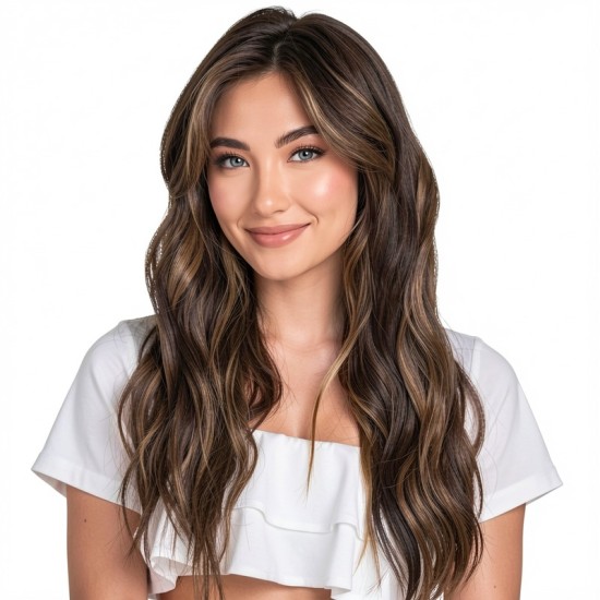 Women's Lace Front Hairpiece | Synthetic Fiber with Natural Water Ripple Texture for Hair Loss Coverage