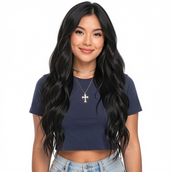 Women's Lace Front Hairpiece | Synthetic Fiber with Natural Water Ripple Texture for Hair Loss Coverage
