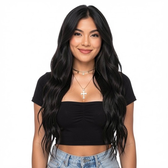 Women's Lace Front Hairpiece | Synthetic Fiber with Natural Water Ripple Texture for Hair Loss Coverage