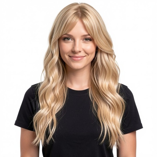 Women's Lace Front Hairpiece | Synthetic Fiber with Natural Water Ripple Texture for Hair Loss Coverage
