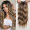 Lace Front Wig Piece for Women, Synthetic Water Wave Texture with Open Net Design