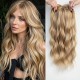 Lace Front Wig Piece for Women, Synthetic Water Wave Texture with Open Net Design